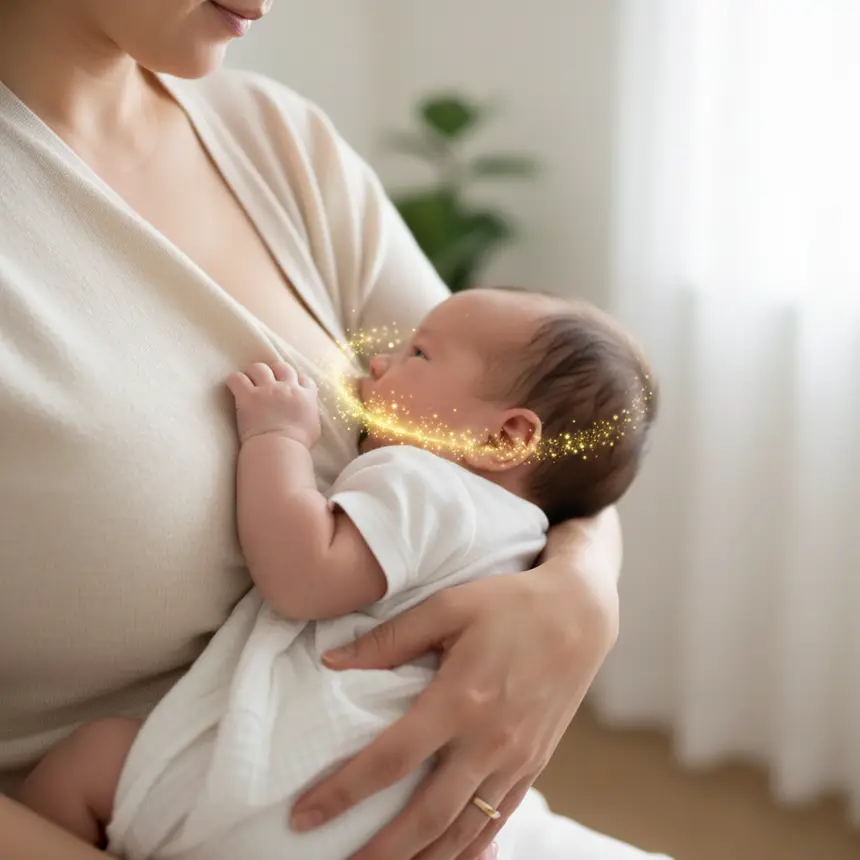 Baby breastfeeding