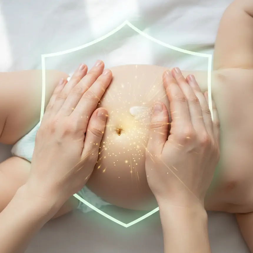 아기 마사지 보습