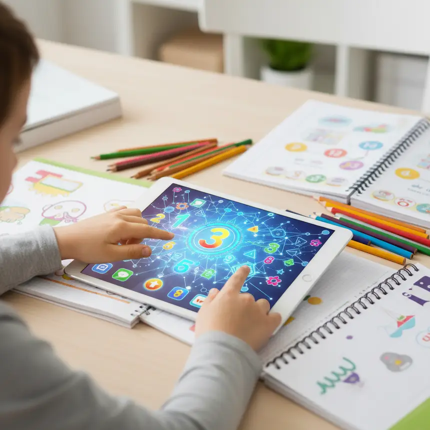 Early math tablet learning