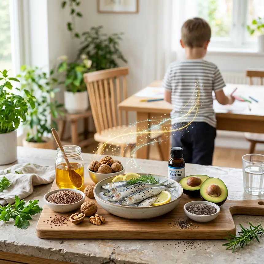 Omega-3 nutrients, kids' diet