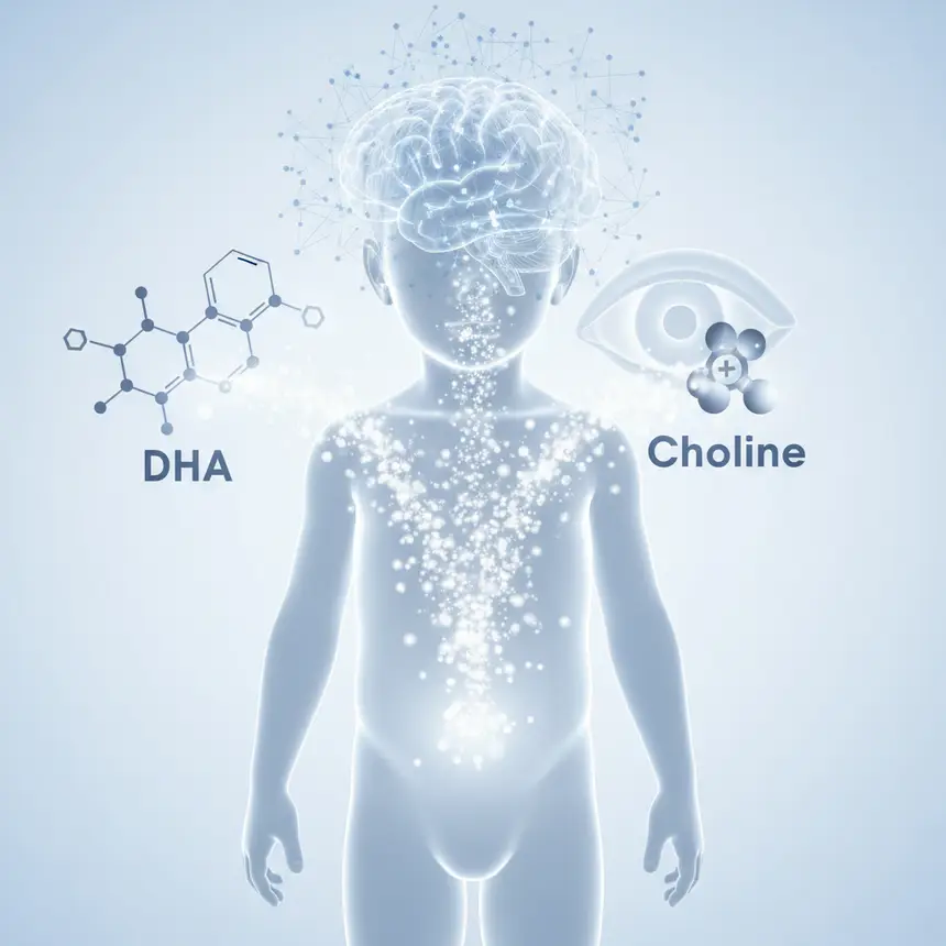 DHA Choline absorption, nutrient flow