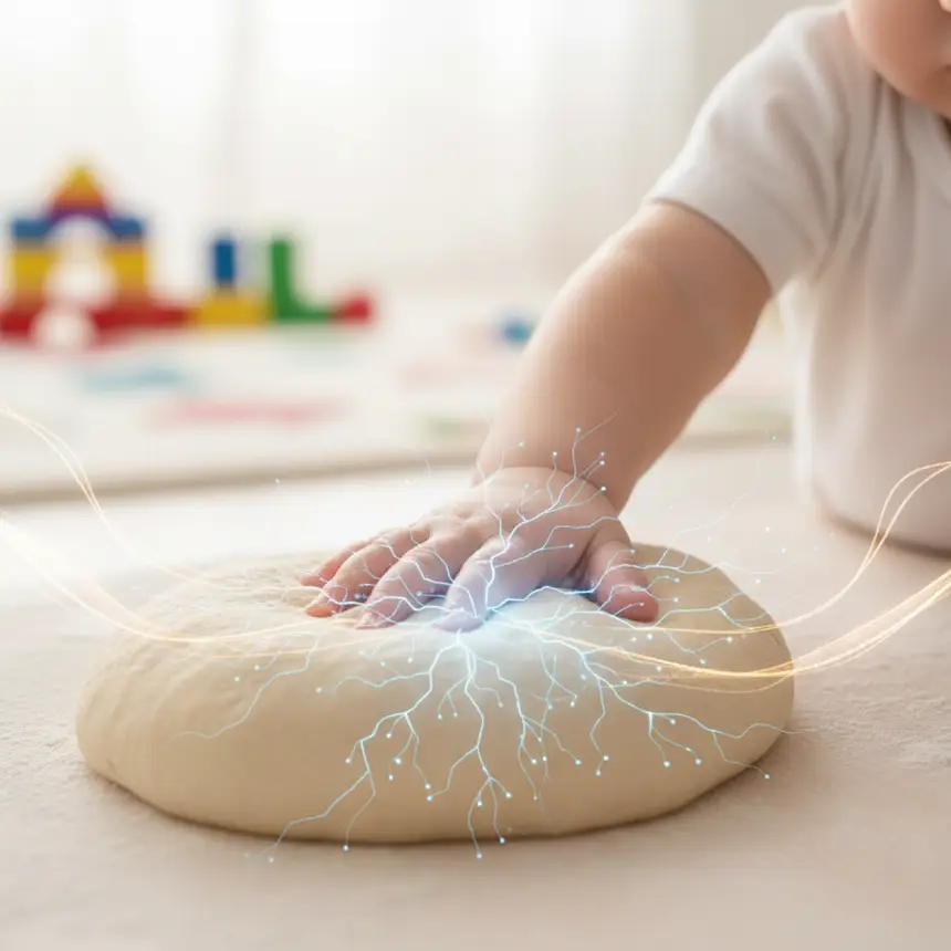 Infant sensory development, fine motor skills, neural connections