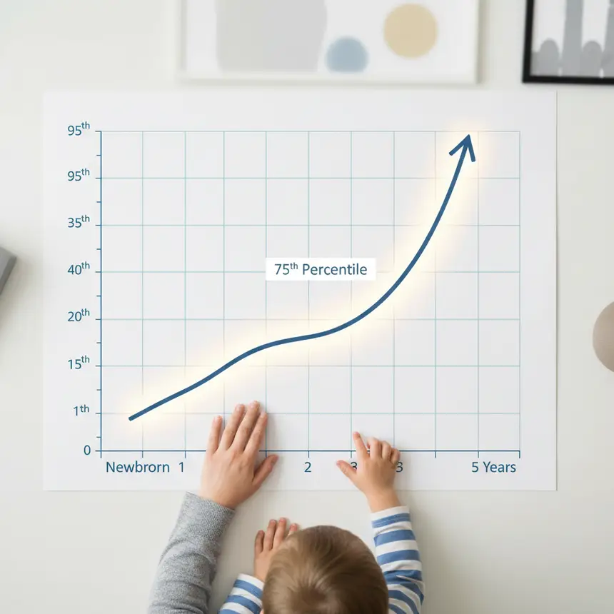 Baby growth curve, infant development