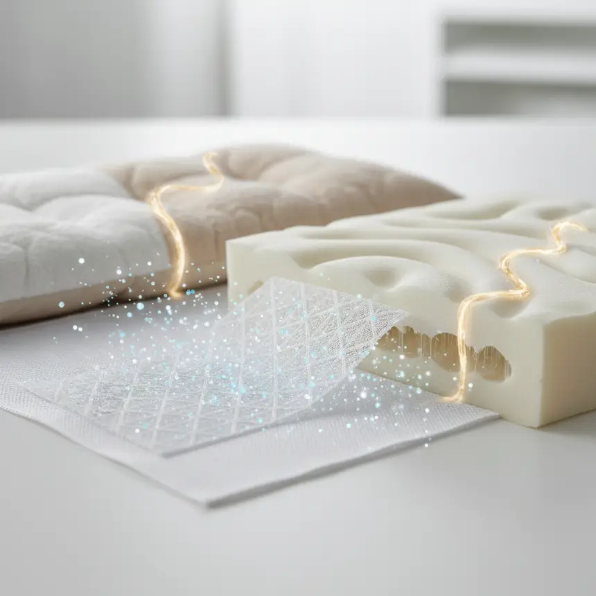 pillow material breathability and support