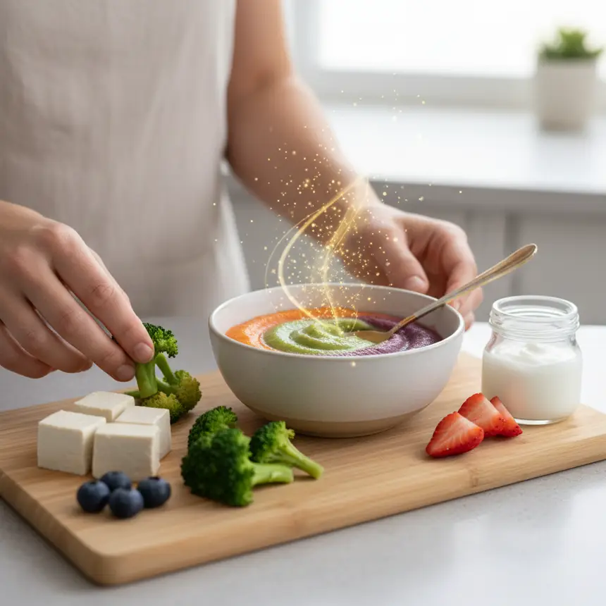 Baby food calcium diet