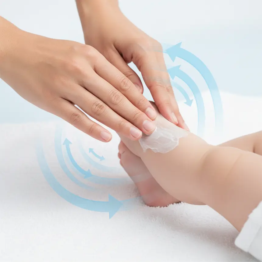 Baby skin care routine