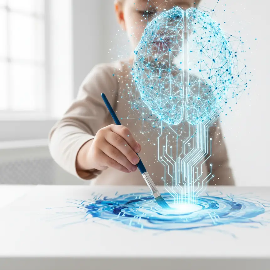 Right brain development art