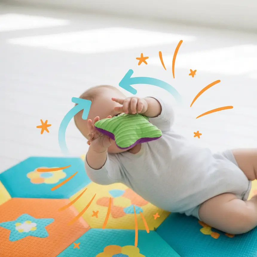 Baby rolling practice