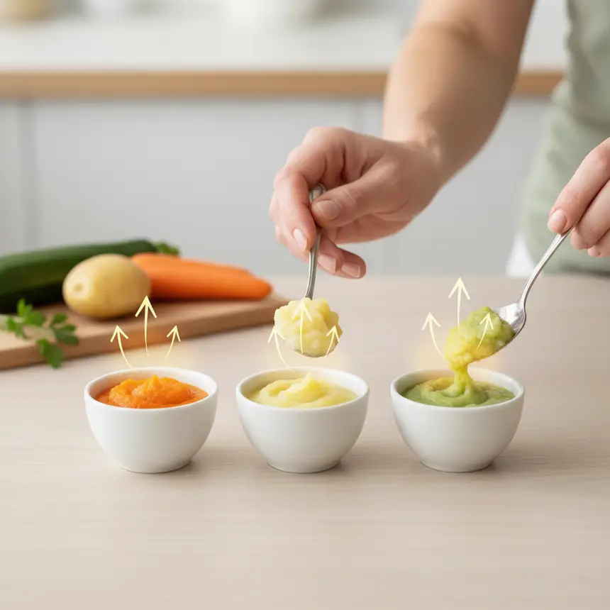 Introducing solid food ingredients