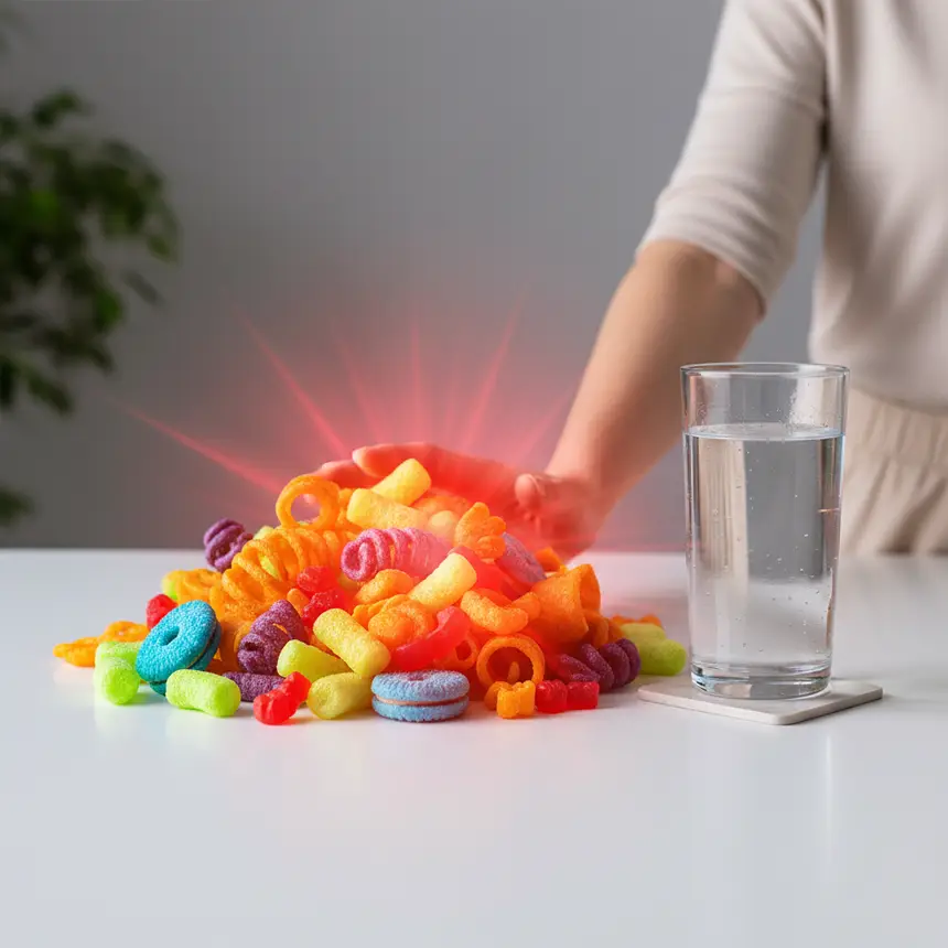 Processed snack issues, red warning