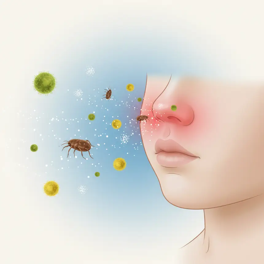 Seasonal stuffy nose causes