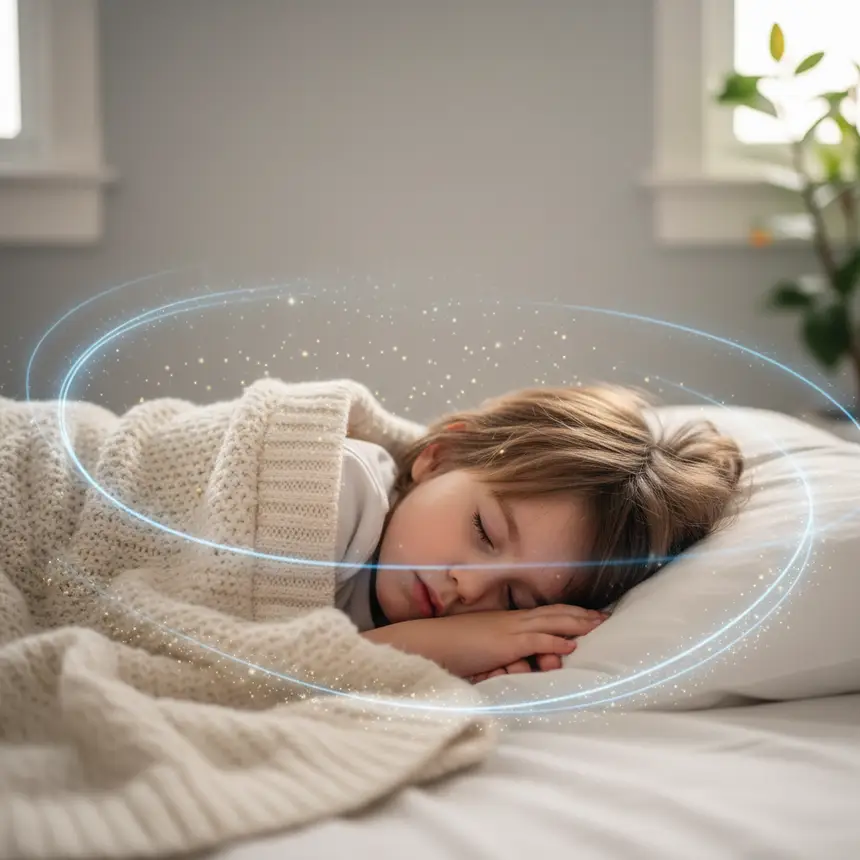 Child's peaceful sleep, nasal health