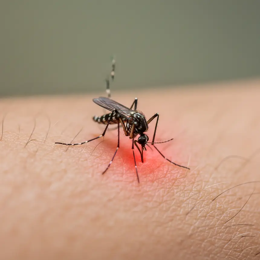 Mosquito bite skin